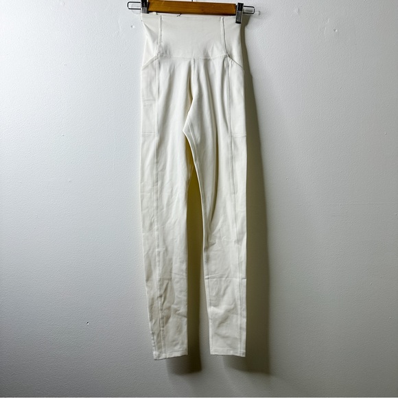 girlfriend collective Pants - Girlfriend Collective Ivory Compressive Pocket High-Rise Legging XXS